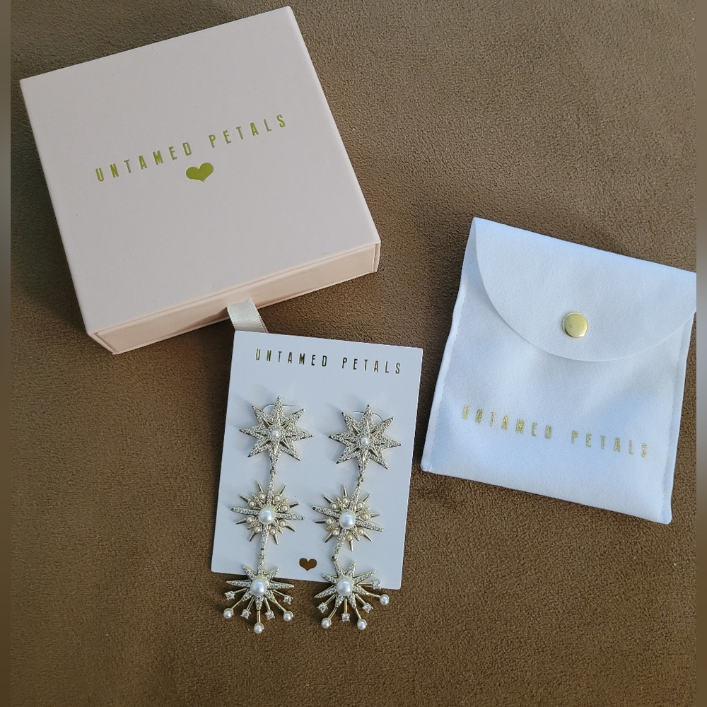 Pearl Starburst Earrings